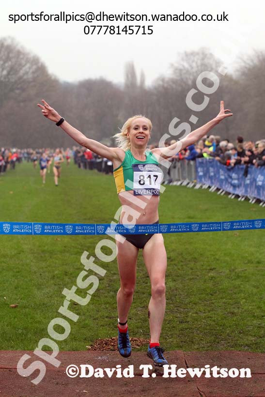 Senior women's European Cross Country Trials, Sefton Park, Liverpool. Photo: David T. Hewitson/Sports for All Pics